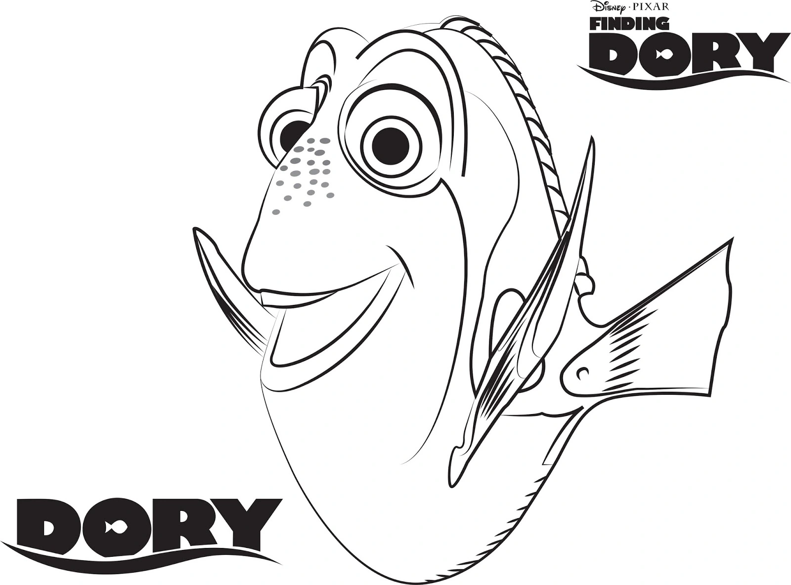 Hojas de trabajo de Dory Buscando a Nemo para imprimir gratis