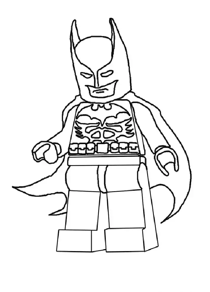 Dibujo de Batman Lego 2016 para imprimir gratis para colorear