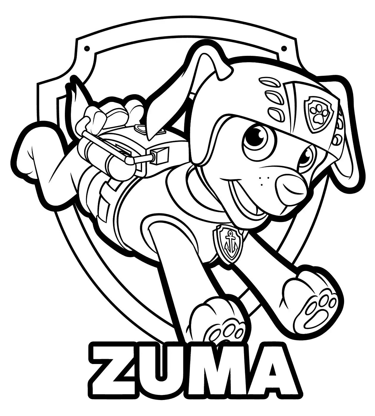 Hojas de trabajo de Zuma de La Patrulla Canina para imprimir