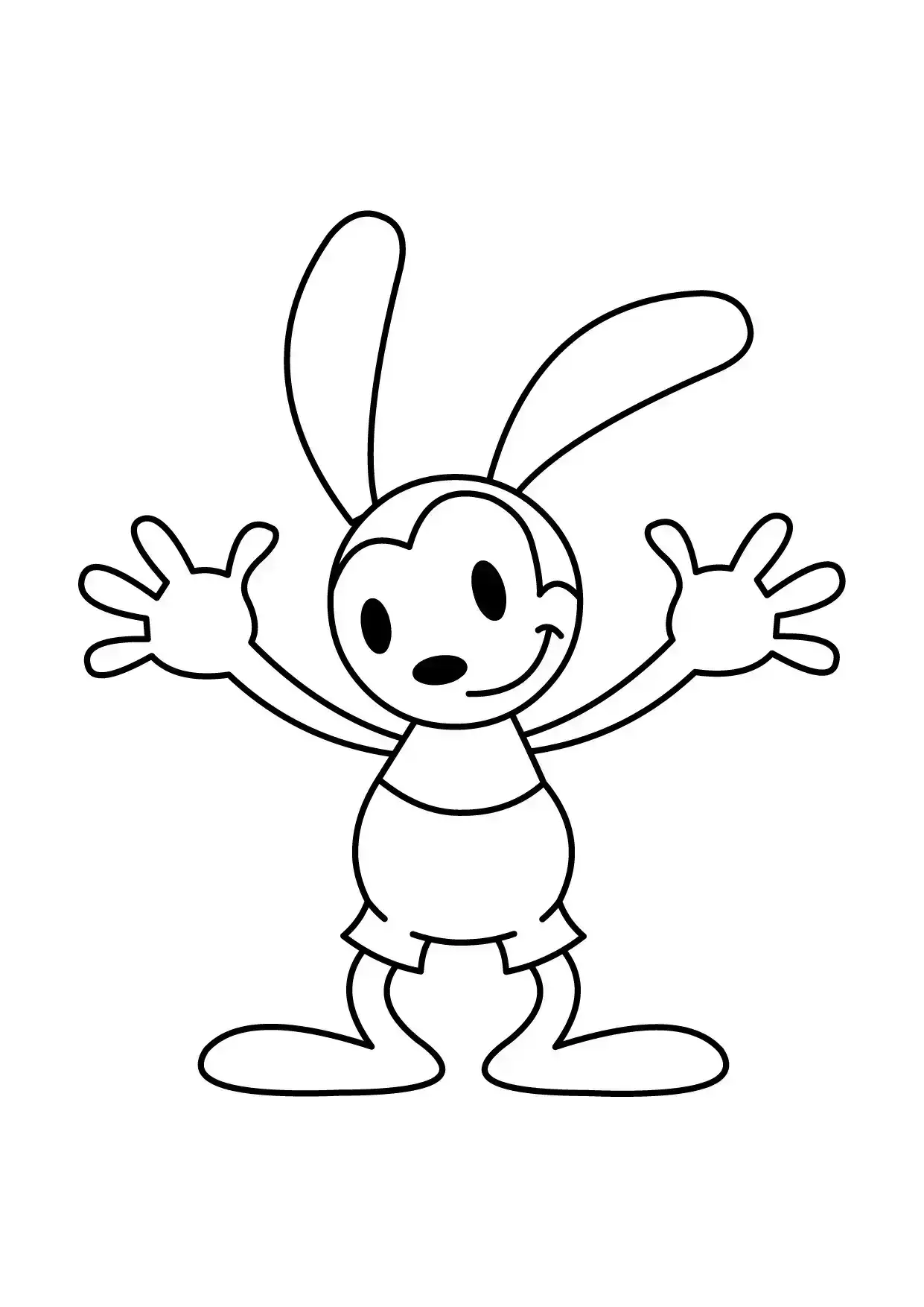 Hojas de trabajo para imprimir de Oswald el conejo de la suerte