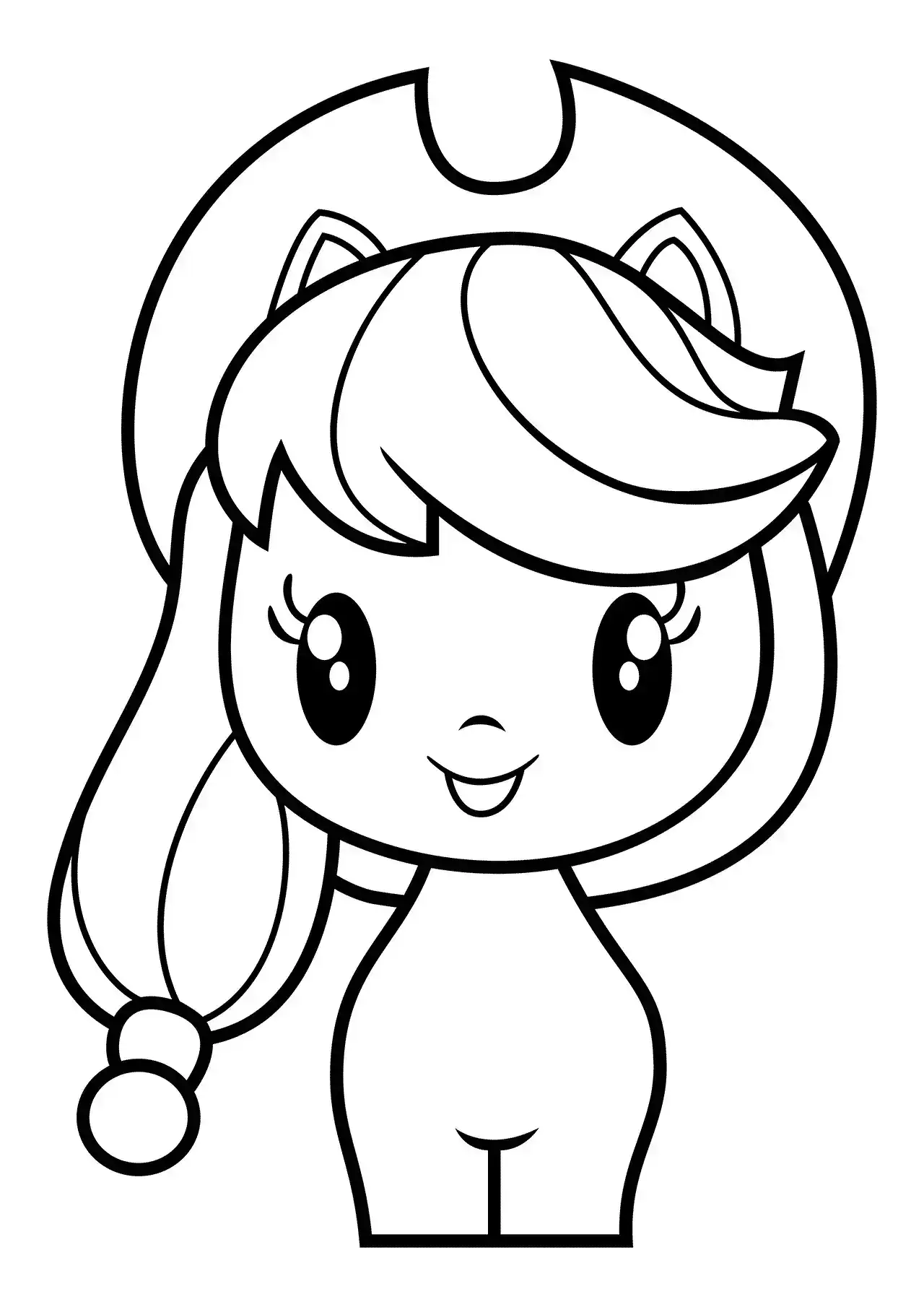 Dibujo de Applejack de MLP Cutie Mark Crew para imprimir gratis