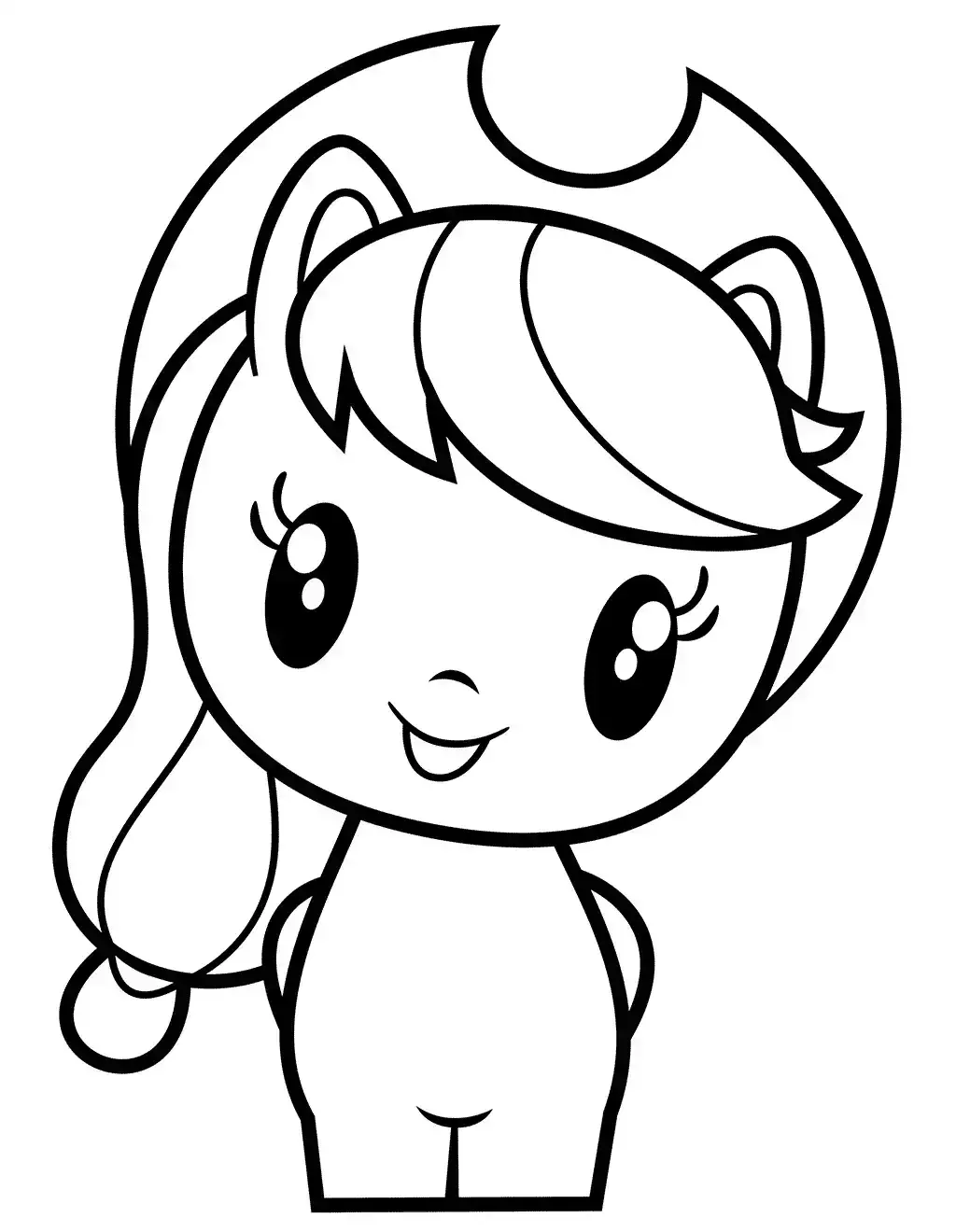Dibujo de Cutie Applejack para imprimir gratis para colorear