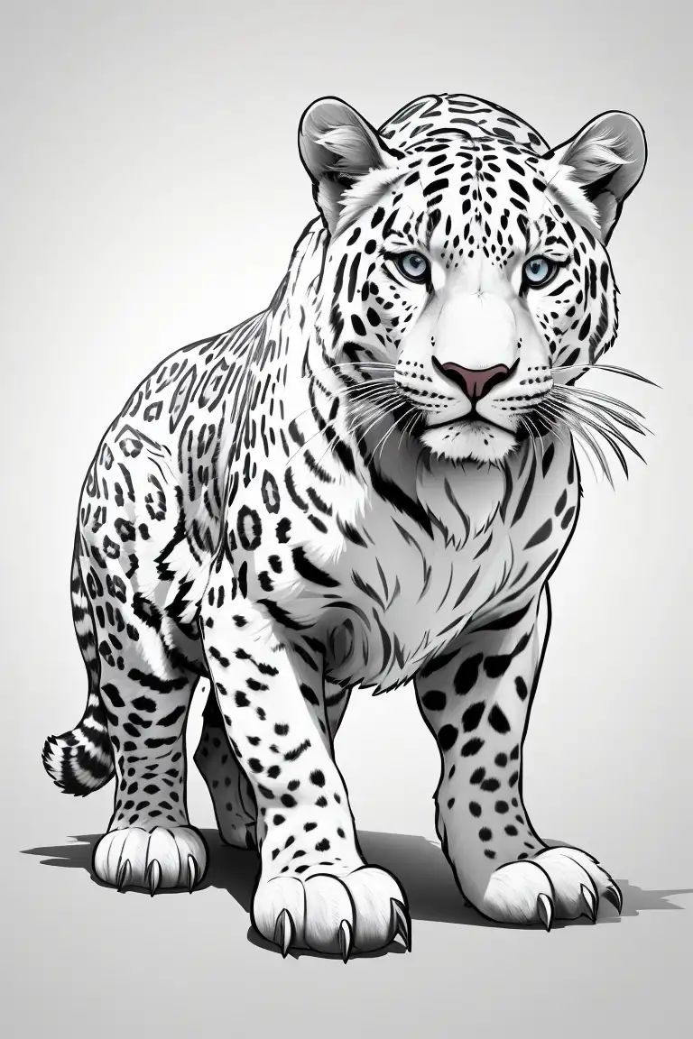 Dibujo de jaguar para colorear