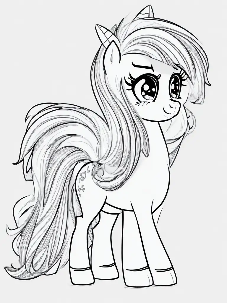 Dibujos animados de Mi Pequeño Pony para colorear