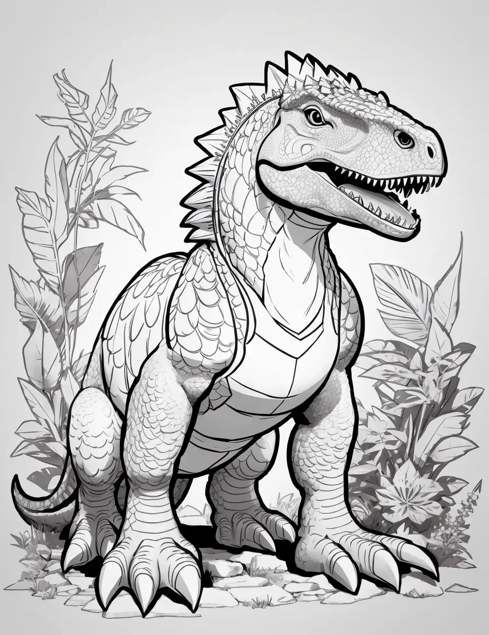 Dibujos de dinosaurios ornitisquios para colorear