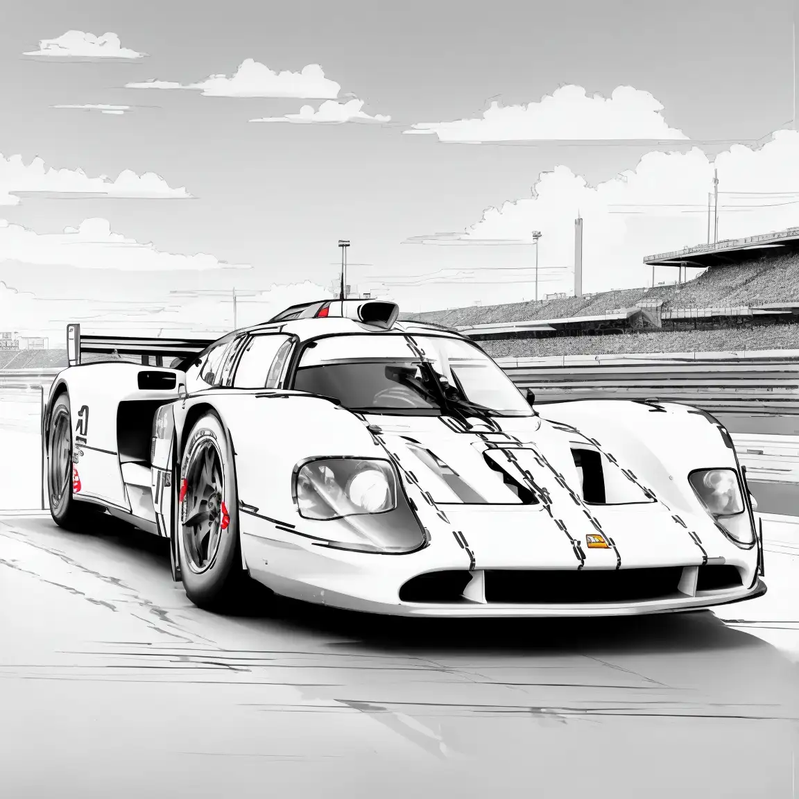 Dibujos para colorear de coches de Le Mans