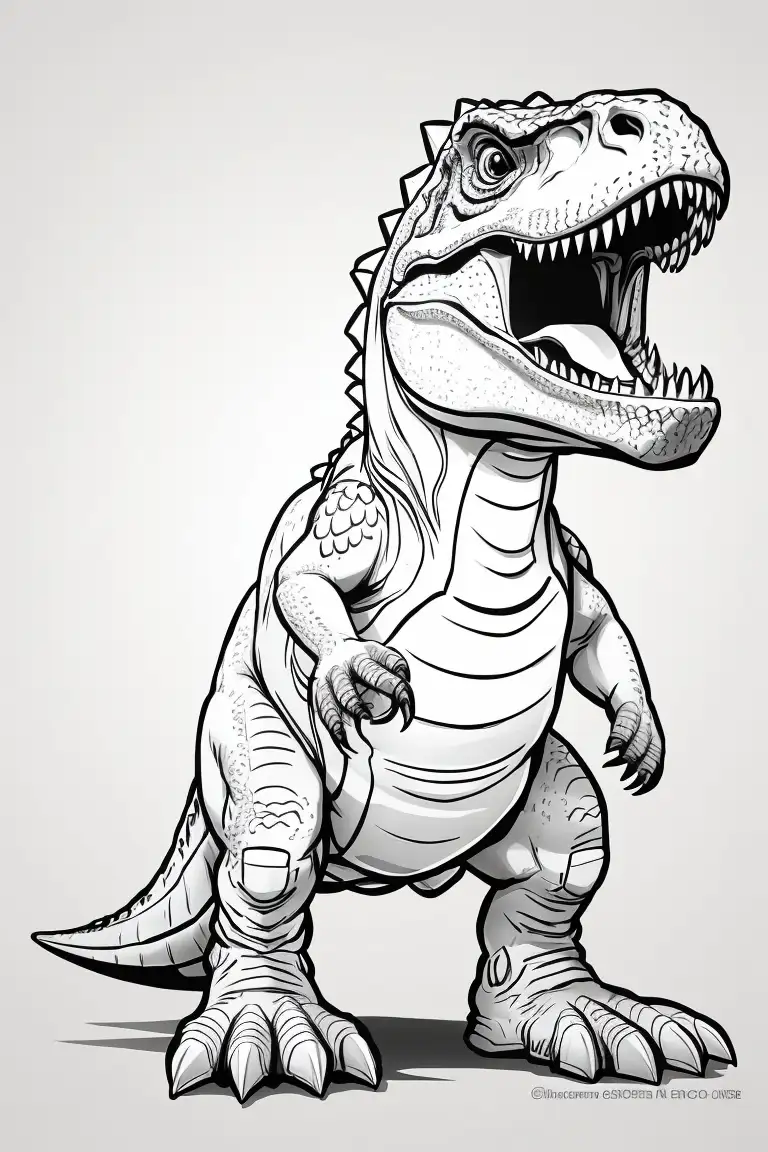 Dibujos para colorear dinosaurios tiranosaurio