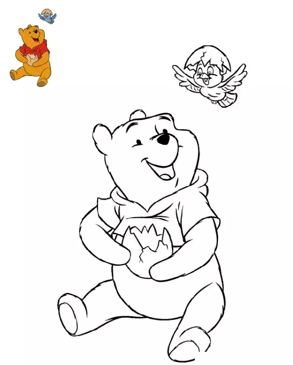 Hojas de trabajo de Feliz Pascua de Winnie the Pooh para imprimir