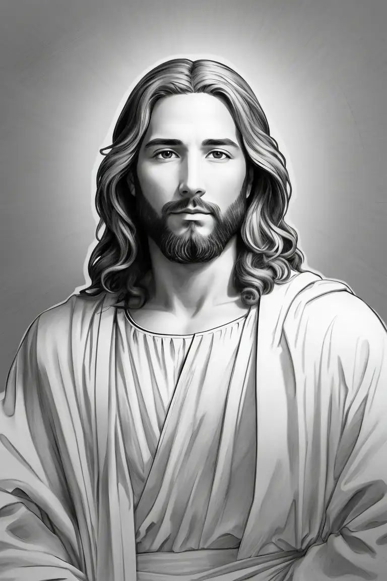 Jesus para dibujar para colorear