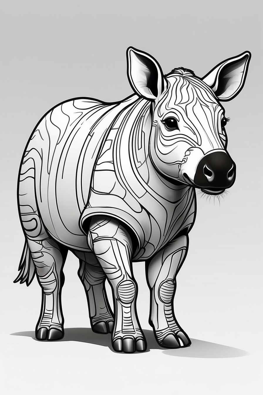 Dibujos de Tapir mamíferos para colorear