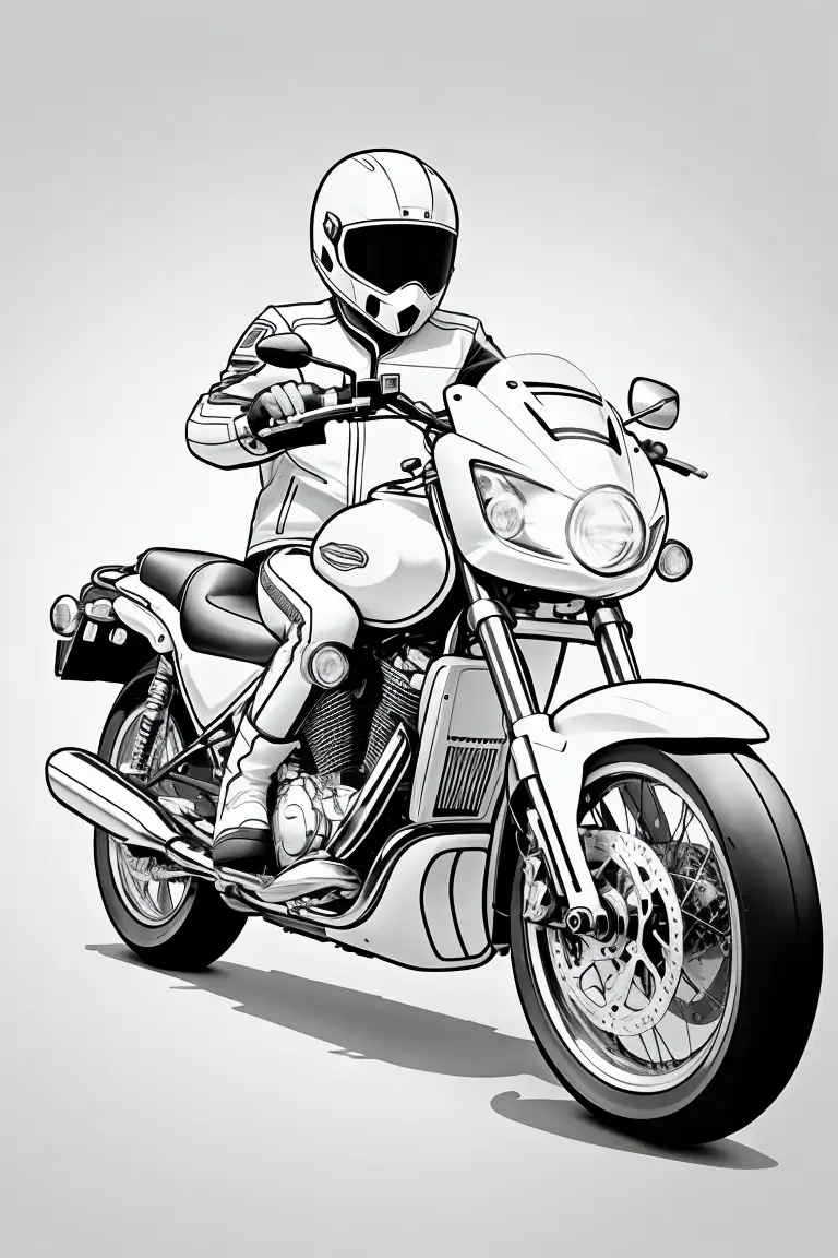 Dibujos de transportar motos para colorear