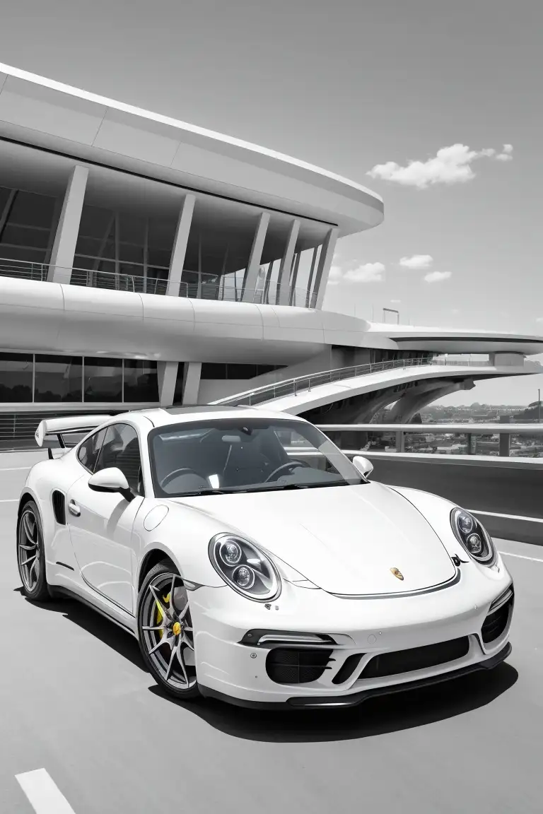 Dibujos para colorear Porsche de transporte