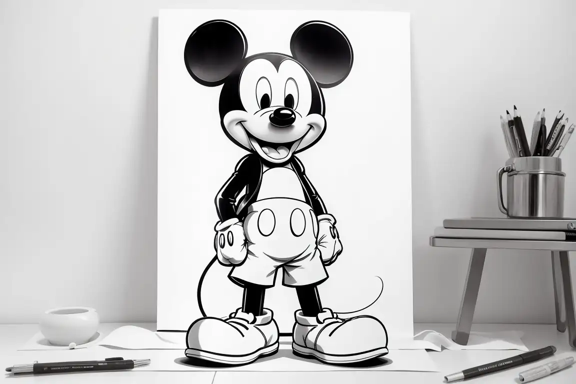 Dibujos para colorear de Mickey Mouse