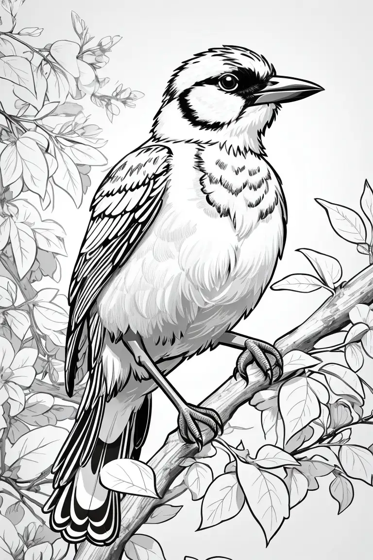 Dibujos para colorear de aves orioles