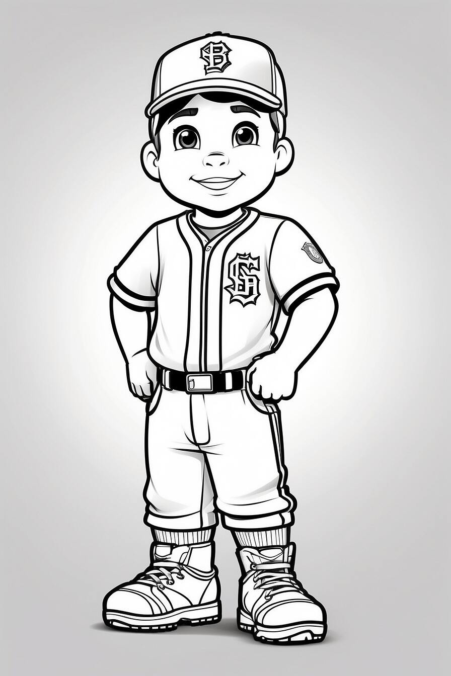 Dibujos para colorear de deportes MLB (2)