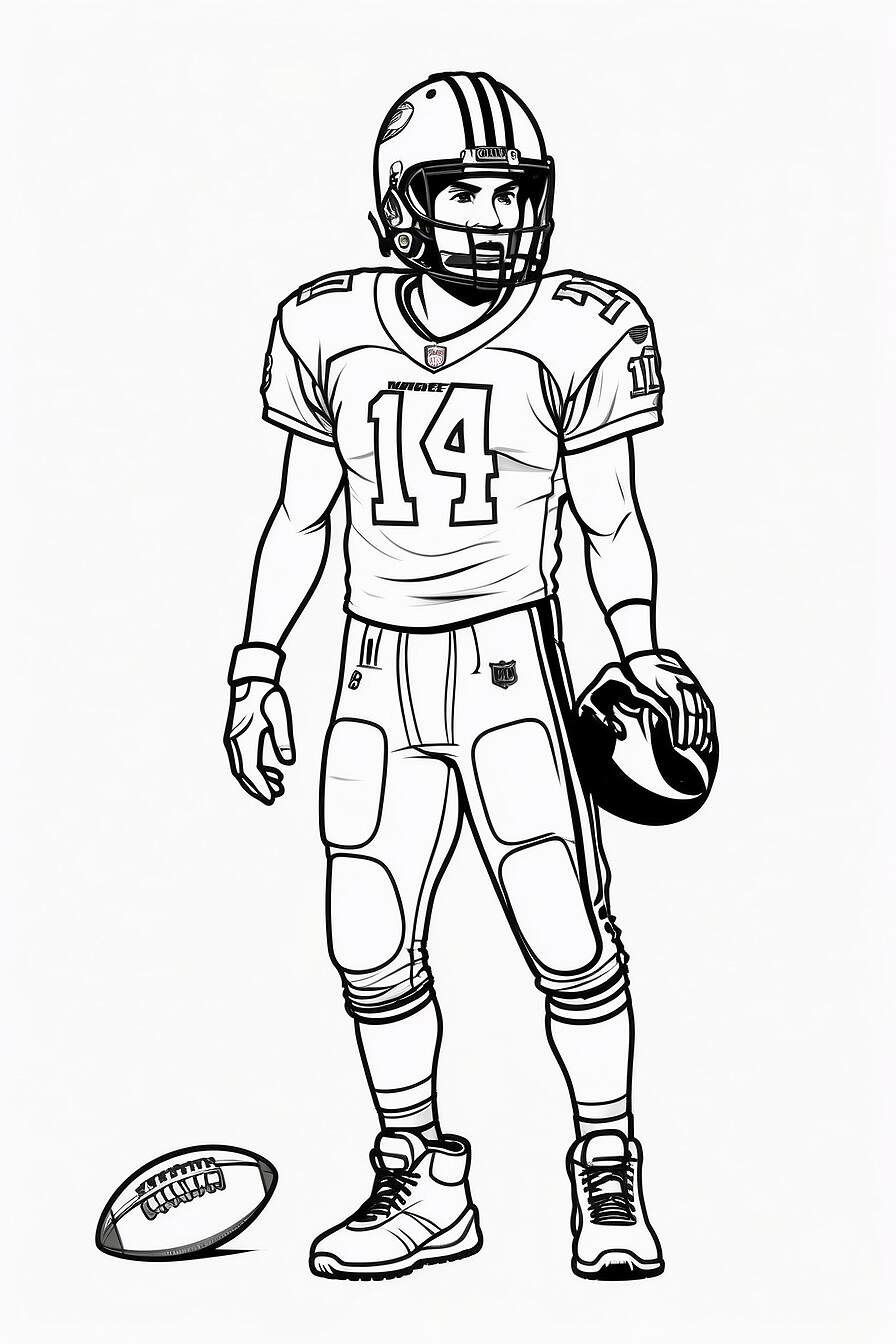 Dibujos para colorear de deportes NFL