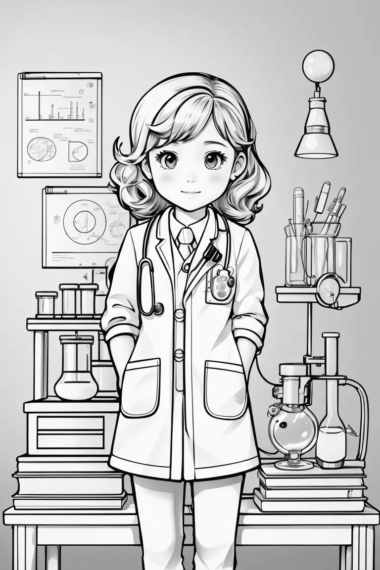 Dibujos para colorear de medicina educacion cientifica