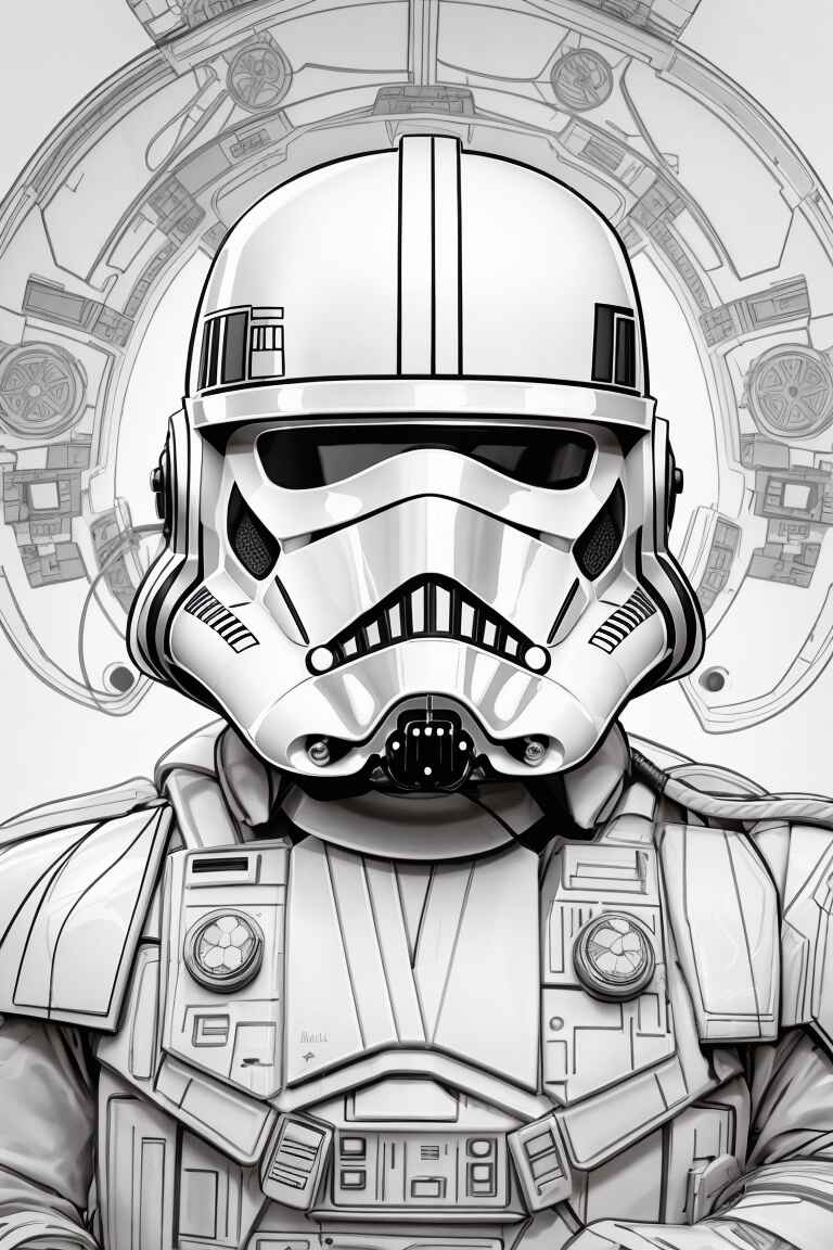 Dibujos para colorear de personajes de Star Wars